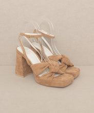 Load image into Gallery viewer, Zoey Knotted Band Platform Heels