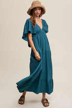 Load image into Gallery viewer, Vicky V-neck Ruffle Sleeve Dress