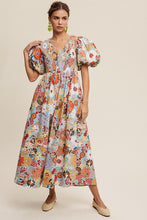 Load image into Gallery viewer, Flower Print Smocked Maxi Dress