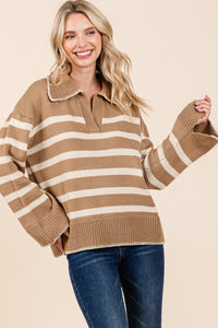 Sally Striped Knit Sweater