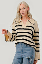 Load image into Gallery viewer, Sally Striped Knit Sweater