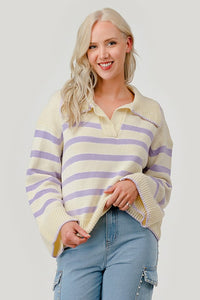 Sally Striped Knit Sweater