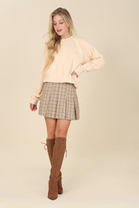 Perry Plaid Pleated Skirt