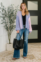 Load image into Gallery viewer, Coffee Date Color Block Cardigan