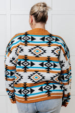 Load image into Gallery viewer, Desert Vibes Geometric Striped Sweater