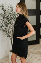 Load image into Gallery viewer, Easy Hustle High Neck Dress in Black