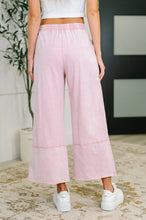 Load image into Gallery viewer, PREORDER: Flower Applique Cropped Flare Bottoms in Light Pink