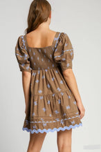 Load image into Gallery viewer, Tara Tiered Bow Mini Dress