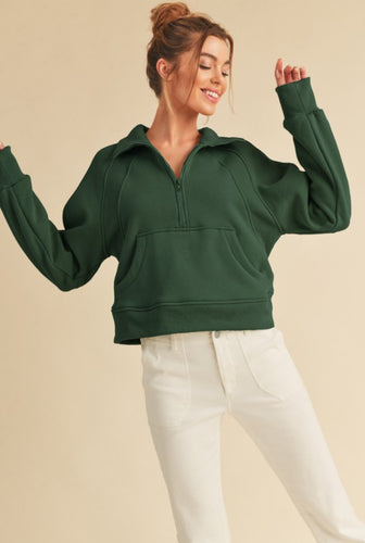 Forest Funnel Neck Half Zip