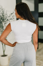 Load image into Gallery viewer, Halfway to Heaven Cropped Top in White