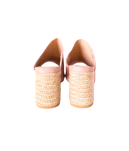 Load image into Gallery viewer, Helena Heeled Sandal in Blush Suede