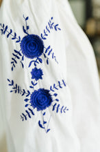 Load image into Gallery viewer, PREORDER: Machine Embroidered Details Ruffle Neck Blouse