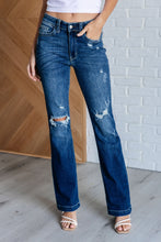 Load image into Gallery viewer, Mila Mid Rise Distressed Bootcut Jeans