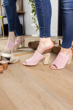 Load image into Gallery viewer, Helena Heeled Sandal in Blush Suede