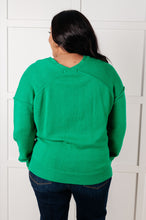 Load image into Gallery viewer, Very Understandable V-Neck Sweater in Green