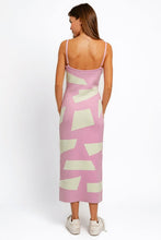 Load image into Gallery viewer, Abstract Contrast Maxi Sweater Cami Dress