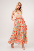 Load image into Gallery viewer, Feyre Floral Ruffled Tiered Maxi Cami Dress