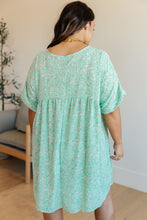 Load image into Gallery viewer, Rodeo Lights Dolman Sleeve Dress in Mint Floral
