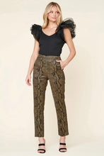 Load image into Gallery viewer, Faux Suede Snake Skin Pants